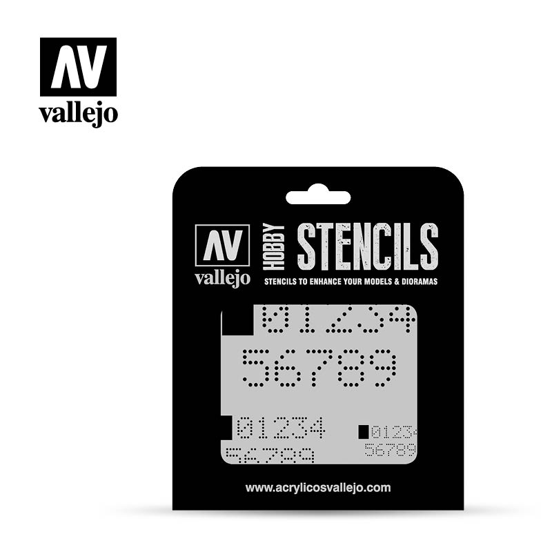 Hobby Stencils: Digital Numbers