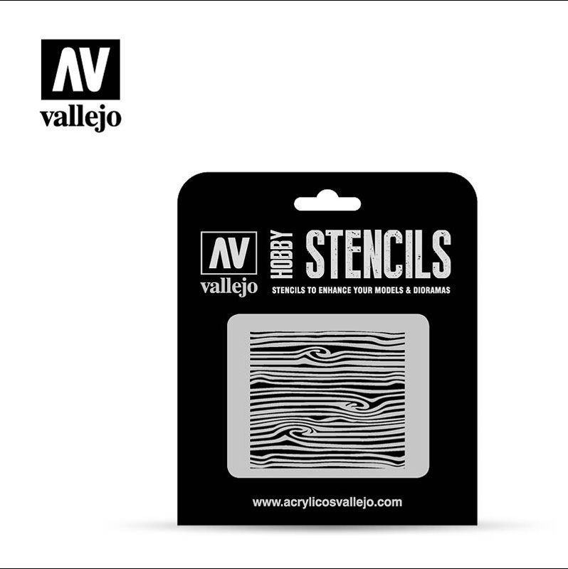 Hobby Stencils: Wood Texture No. 2