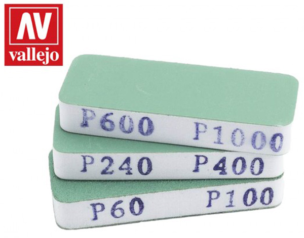 3 Dual-Grit Flexi Sanders - 80 x 30 x 12mm