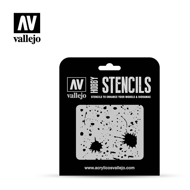 Hobby Stencils: Splash & Stains