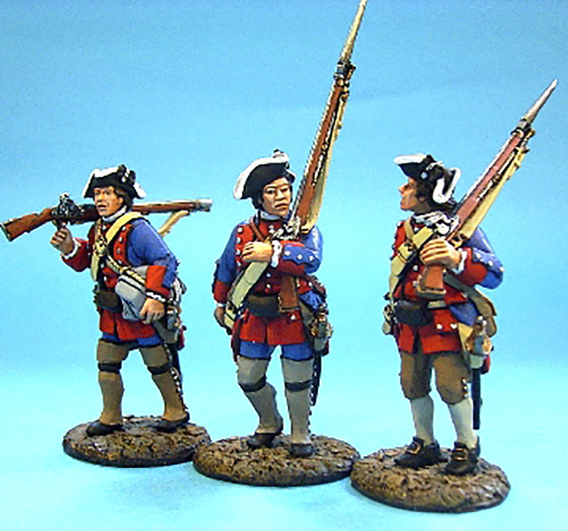 BATTLE ON THE MONONGAHELA 1755 - VIRGINIA REGIMENT MARCHING #VM-03 - 1 AVAILABLE OOP