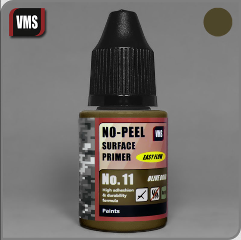 VMS No-Peel Primer - Olive Drab 30ml