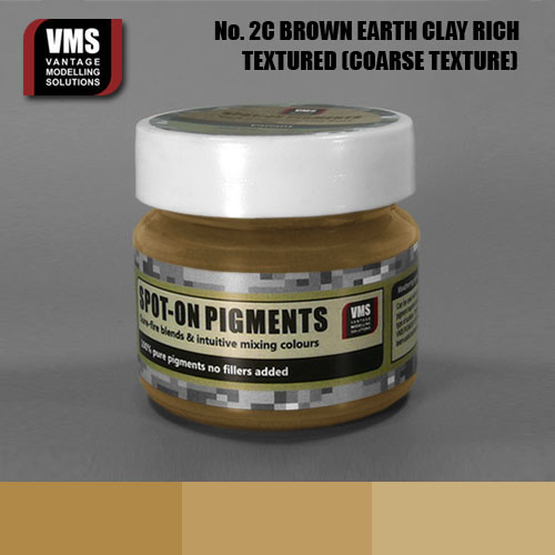 Spot-On Pigment- European Brown Earth Clay Rich Tone Coarse Texture Pigment