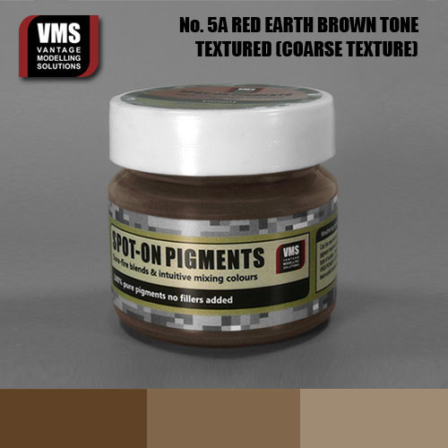 Spot-On Pigment- Red Earth Brown Tone Coarse Texture Pigment