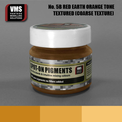 Spot-On Pigment- Red Earth Orange Tone Coarse Texture Pigment