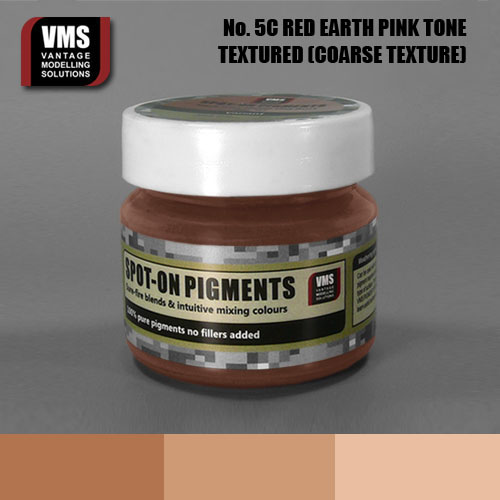 Spot-On Pigment- Red Earth Pink Tone Coarse Texture Pigment