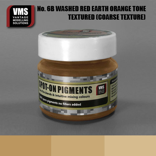 Spot-On Pigment- Red Earth Washed Orange Tone Coarse Texture Pigment