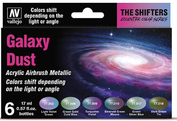 Galaxy Dust Colorshift Metallic Paint Set (6 Colors)
