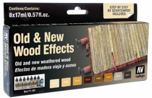 Old & New Wood Effects Model Air Paint Set (8 Colors)