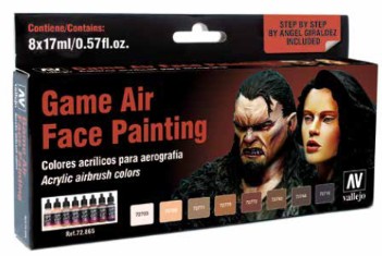 Face Painting (Male & Female) Game Air Paint Set (8 Colors)