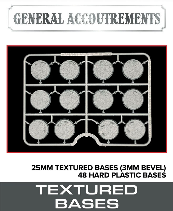 General Accoutrements: 25mm Textured Bases