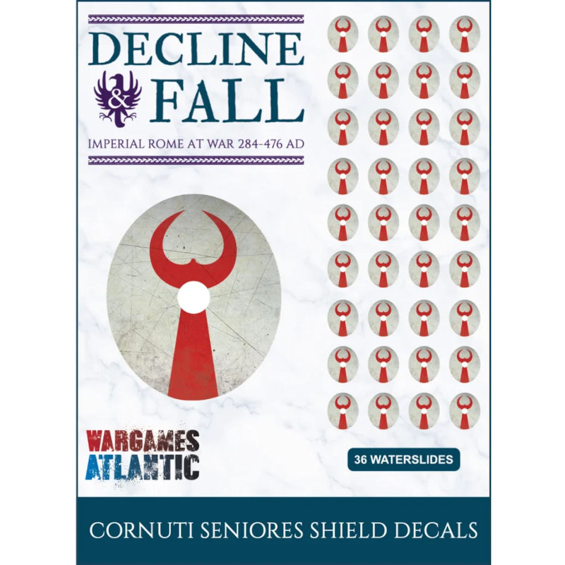 Wargames Atlantic Decline and Fall Shield Decals Cornuti Seniores
