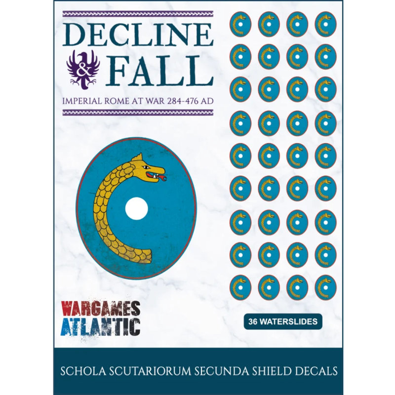 Wargames Atlantic Decline and Fall Shield Decals Schola Scutariorum Secunda