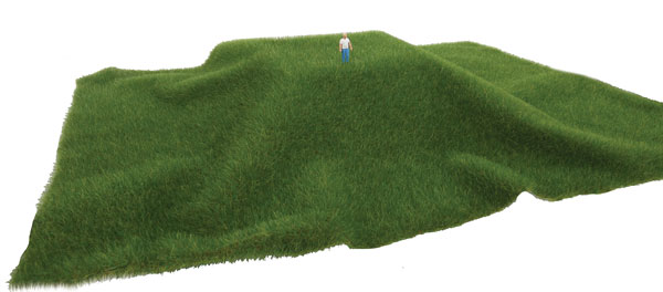 Tear & Plant Grass Mat 17-1/2 x 11-1/2in 44 x 29cm - Dark Green Grass 3/8in 12mm Tall