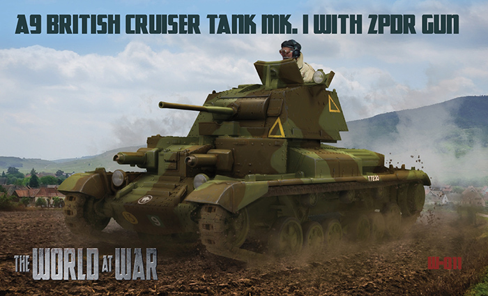 World At War Issue 11 - A9 British Cruiser Tank Mk.I with 2pdr gun