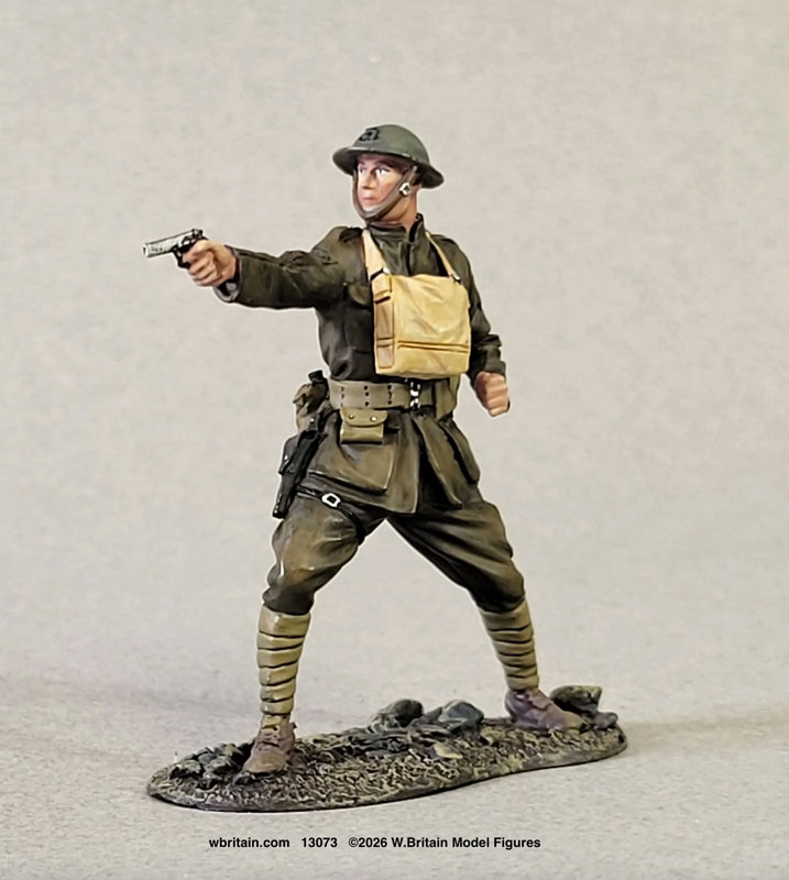 Jack Tars & Leathernecks Collection: U.S. Marine NCO Firing M1911 Pistol Belleau Wood 1918