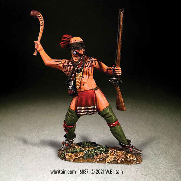 Native Warrior Attacking with War Club