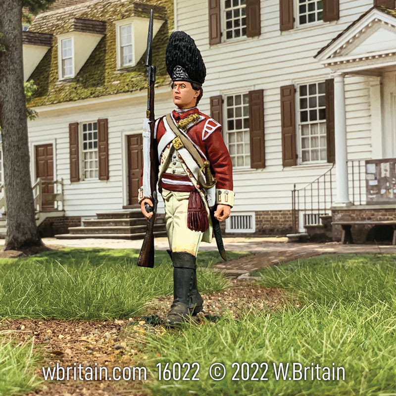 43rd Regiment of Foot, Grenadier NCO Marching, 1780