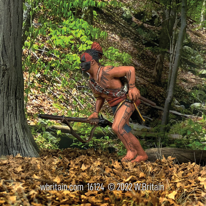 Native American Warrior Running Barefoot