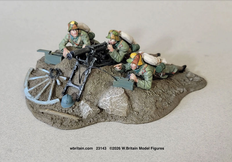 WW1: The Devils Paint Brush German Infantryman Team with MG08 1916-18