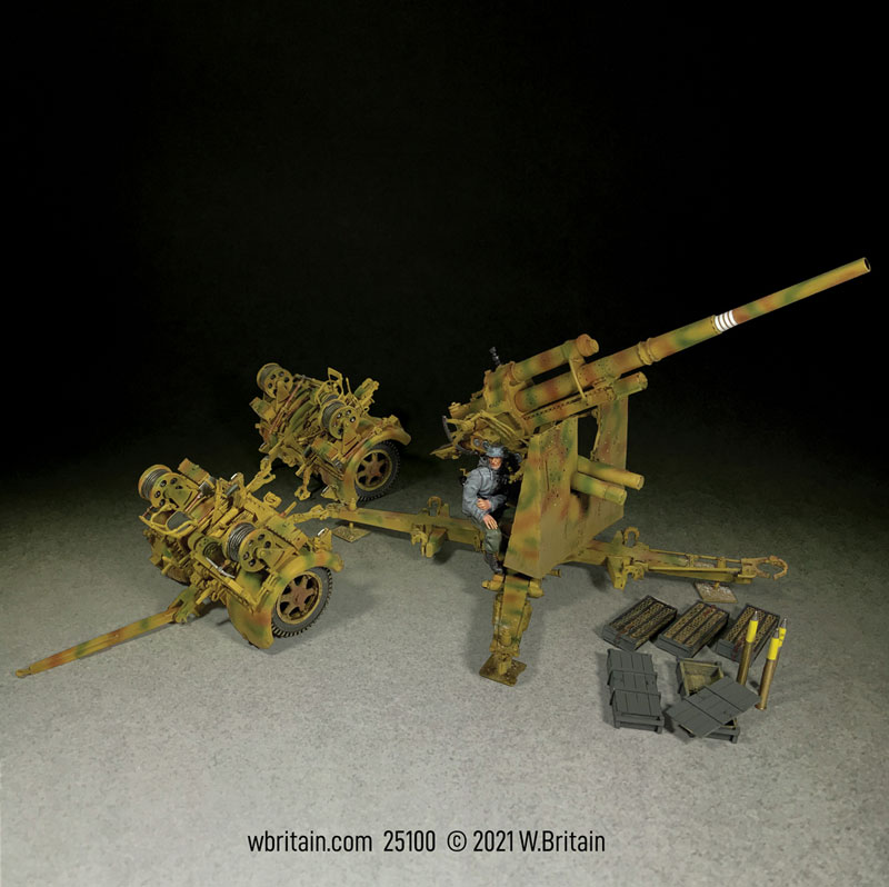 German 88mm Flak 36, Dual Purpose Gun With 1 Gunner