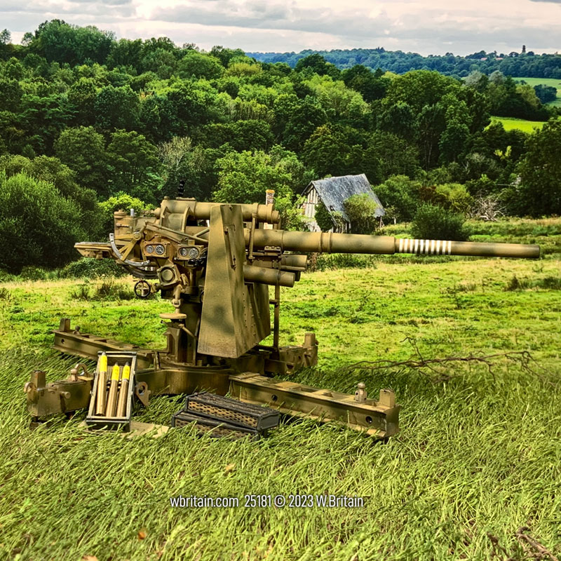 German 88mm Flak 37 with Late War Carriage