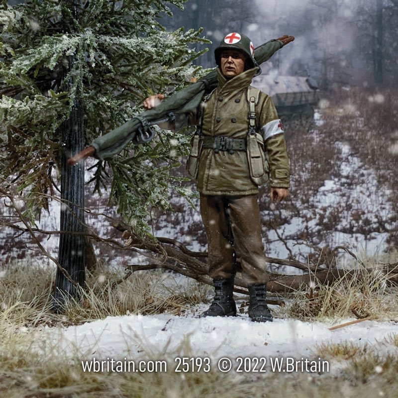 U.S. Infantry Medic with Stretcher 1943-45