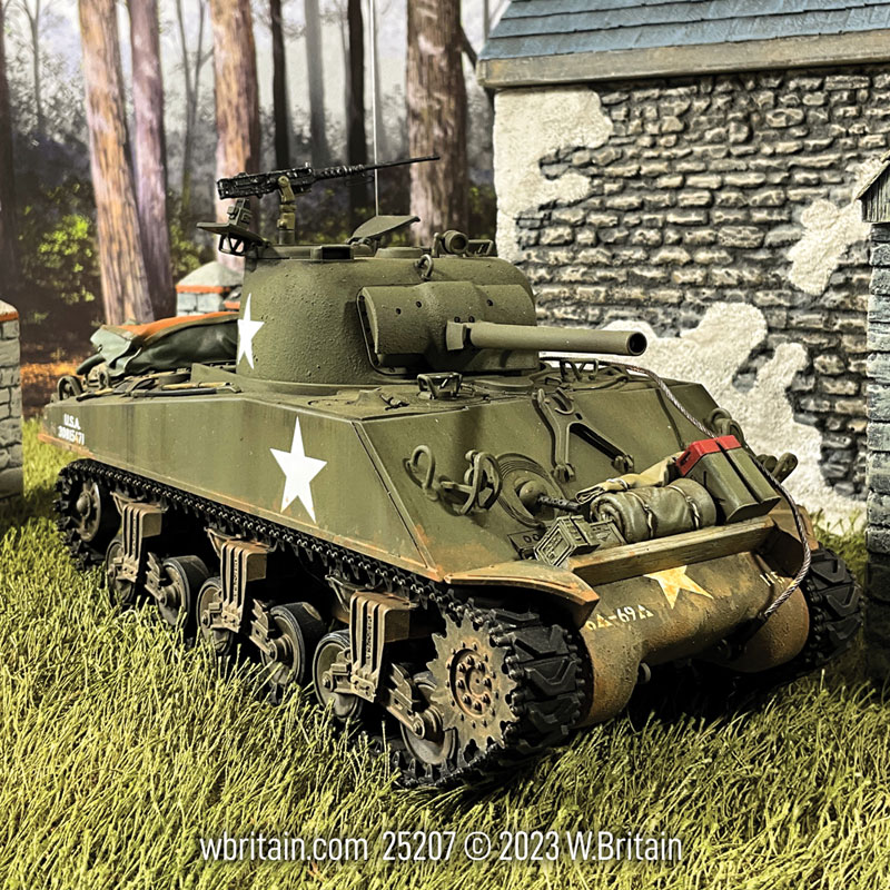 U.S. M4A3(75) Sherman Tank 6th Armored Division 69th Tank Battalion Co. H Germany 1945