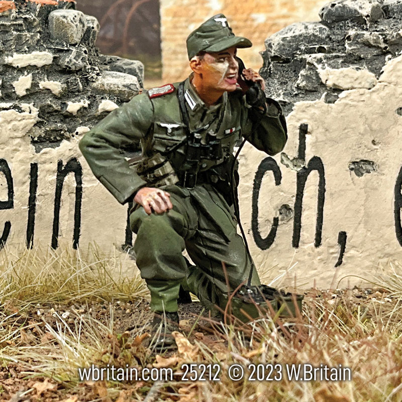 German Artillery Officer on Field Phone 1941-45