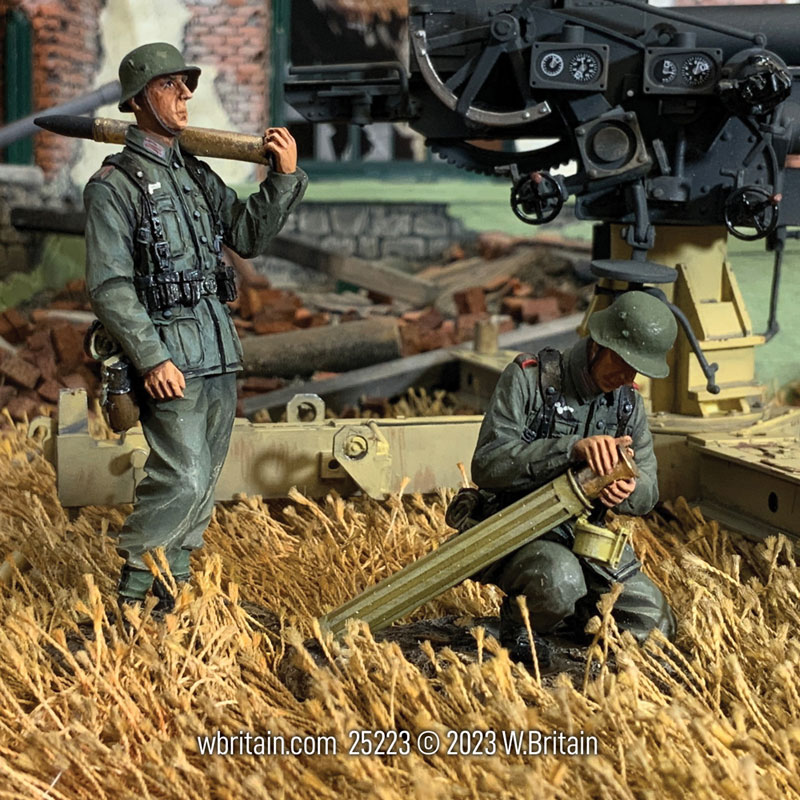 Preparing for Action No.2 Two Members of a German 88 Flak Gun