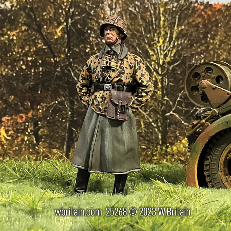 German Waffen SS Officer in Greatcoat and Smock 1941-45