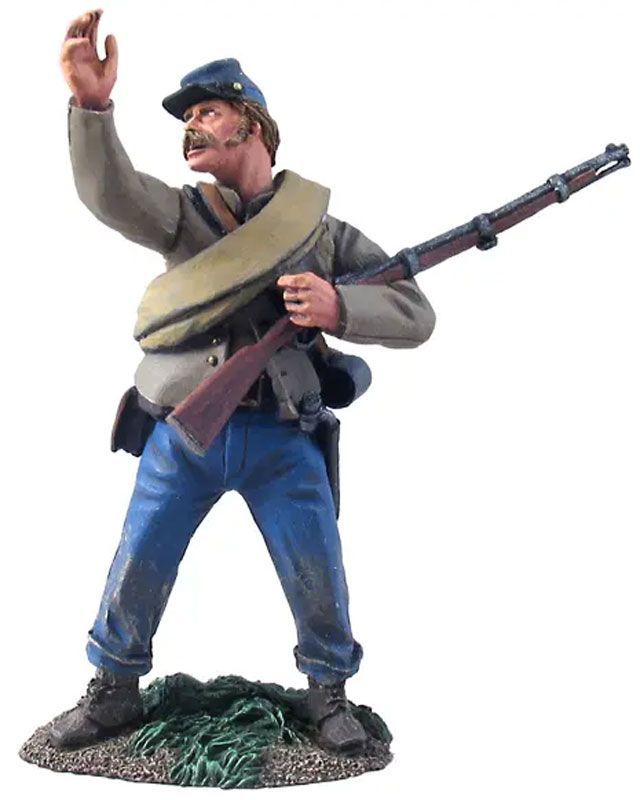 American Civil War: Confederate Infantry NCO Urging Troops Forward No.1 - ONLY 2 AVAILABLE