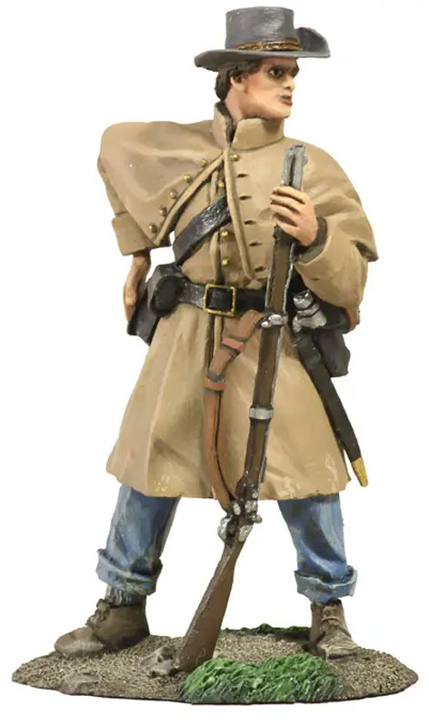 American Civil War: Confederate Infantry in Winter Clothing Standing Loading No. 1 - ONLY 2 AVAILABLE