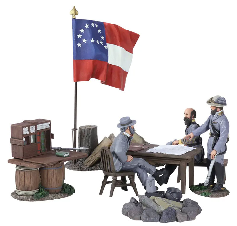 American Civil War: Decisive Day - Confederate Generals Lee, Ewell and Early w/ Accessories and Flag - ONLY 1 AVAILABLE