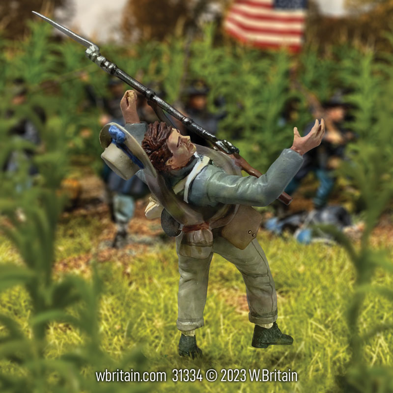 Confederate Casualty Falling