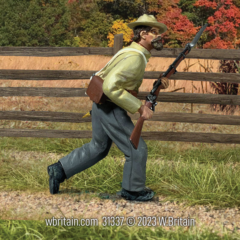 Confederate Soldier Advancing