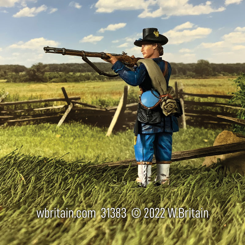 Federal Iron Brigade Standing Firing Wearing Gaiters