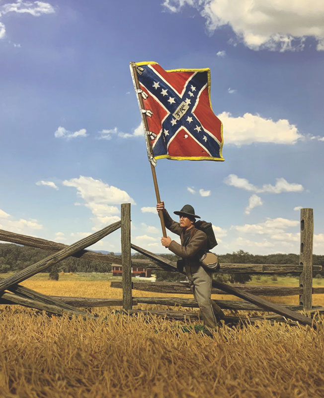 Confederate Flagbearer, 3rd Arkansas Flag, Texas Brigade