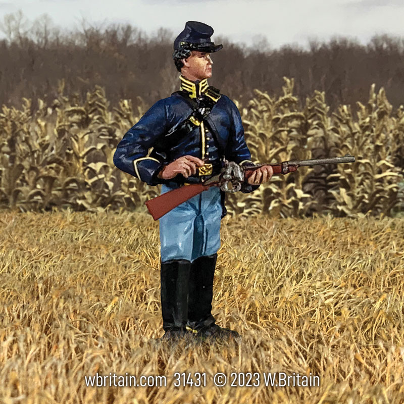 Union Dismounted Cavalry Trooper Loading Carbine No.2