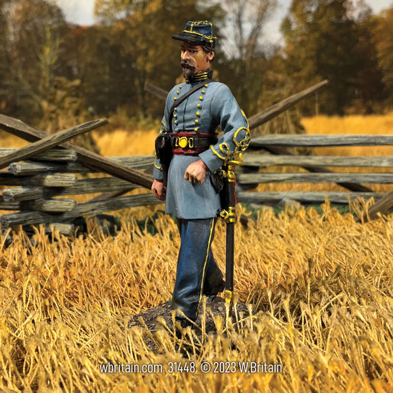 Confederate Infantry Officer Marching
