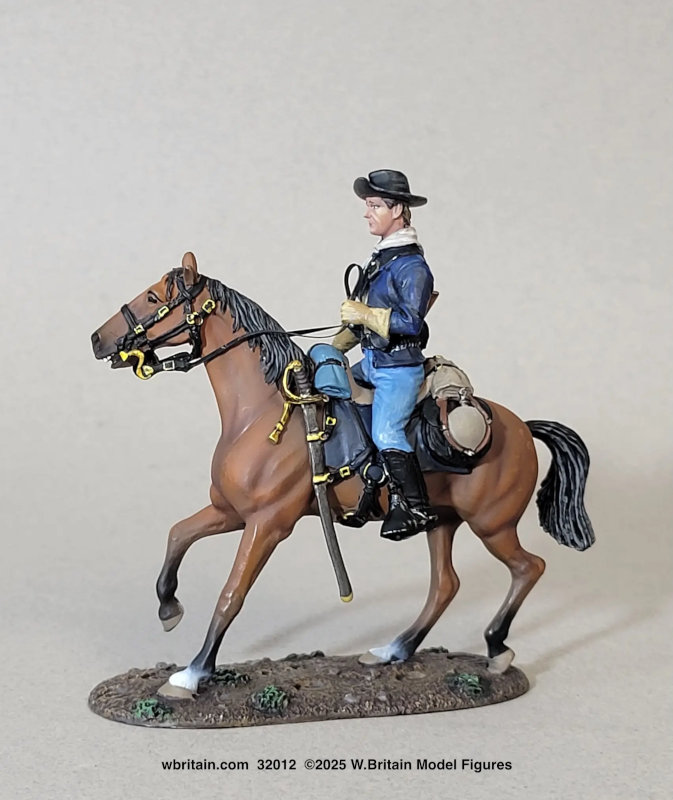 W Britains US Cavalryman, Mounted, 1880s
