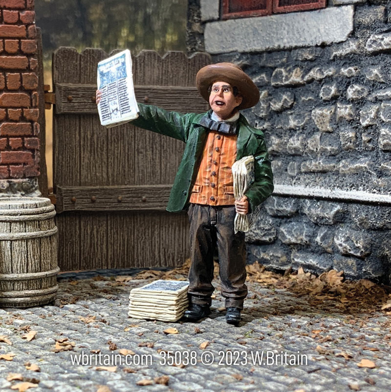 Read All About It! Mid 19th Century Newspaper Boy