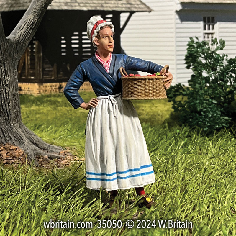 Mary with Fresh Strawberries Late 18th Century Woman with Basket