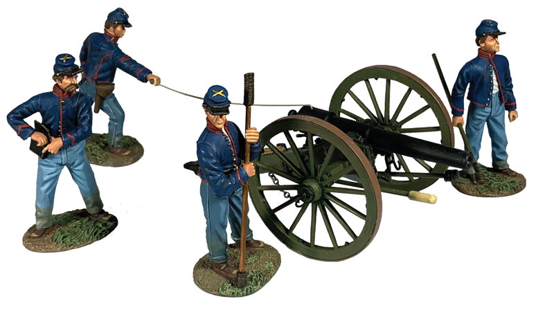 Sending Mischief Down Range Federal Artillery Firing 10-Pound Parrott Gun