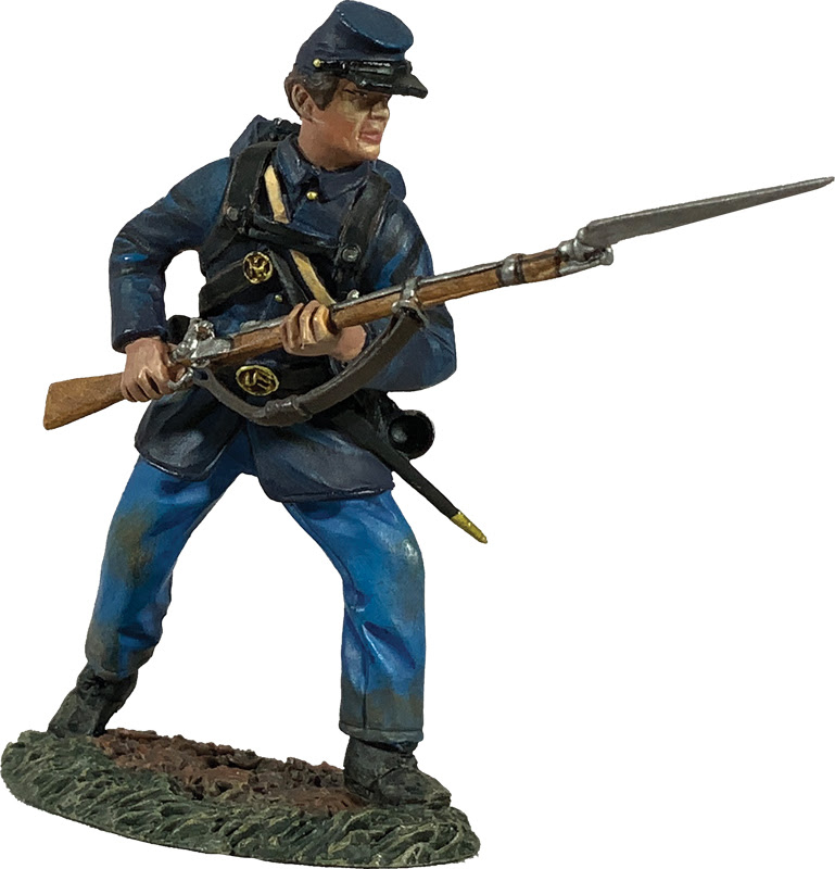 Federal Infantry in Sack Coat Defending