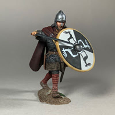 Bestanden Saxon Defending with Sword and Shield