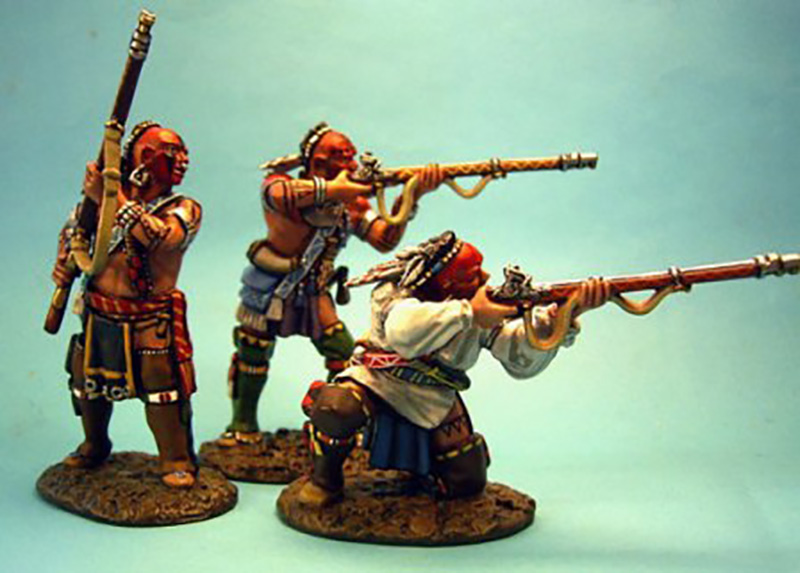 WOODLAND INDIANS WITH MUSKETS #WIM-03 - 1 AVAILABLE OOP