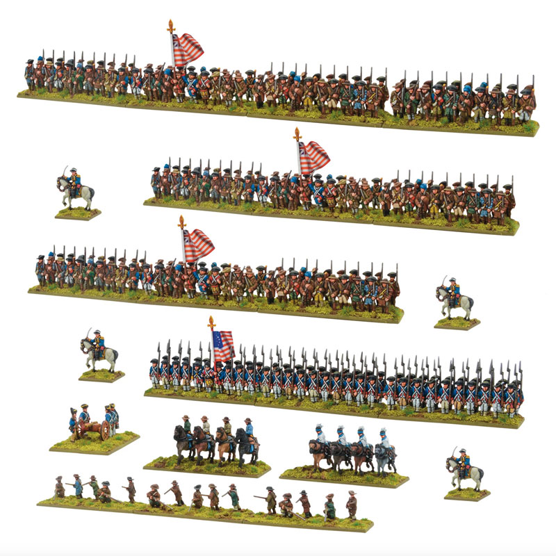 Warlord Black Powder Epic Battles: Revolution! - Continental Army Brigade