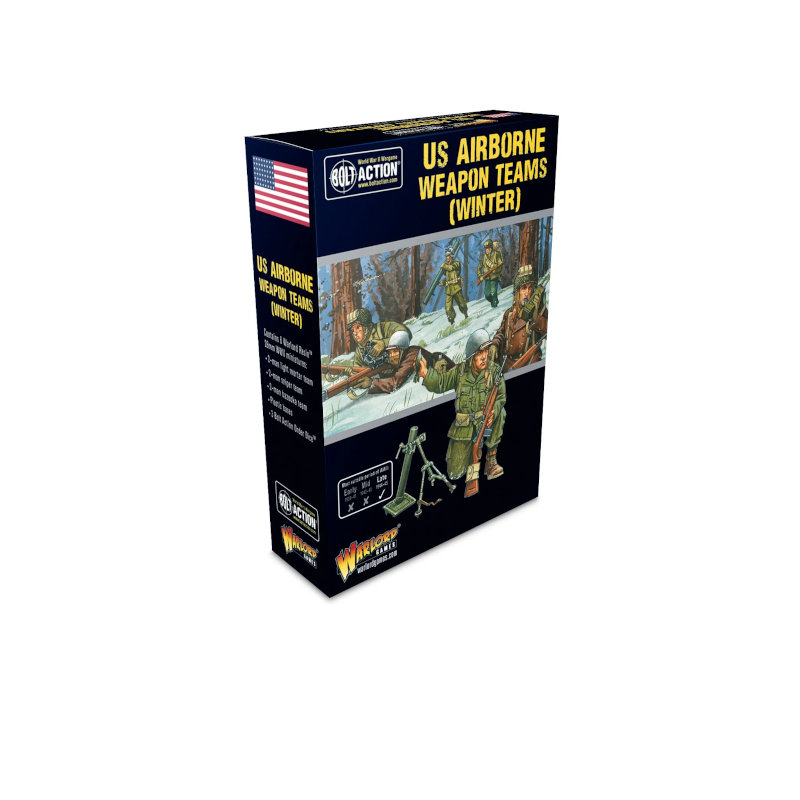 Warlord Bolt Action US Airborne (Winter) Weapons Teams