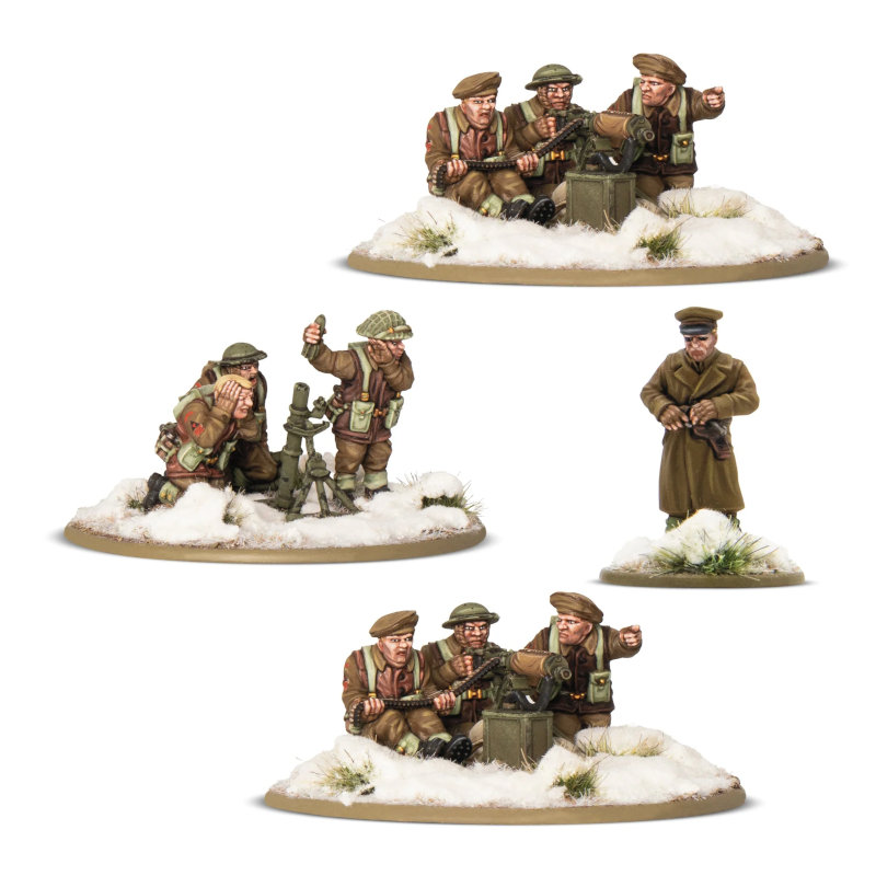 Warlord Bolt Action British & Canadian Infantry (Winter) Heavy Weapons Platoon